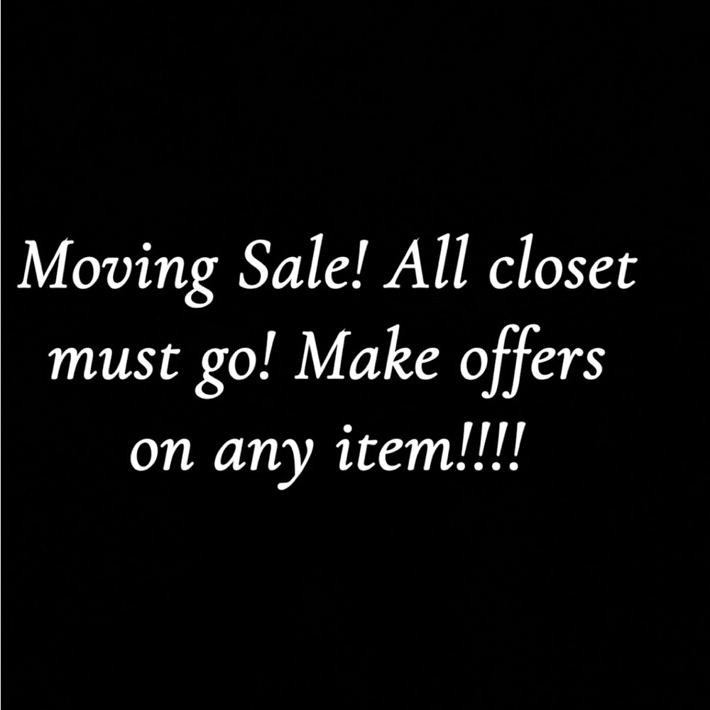Moving Sale Announcement